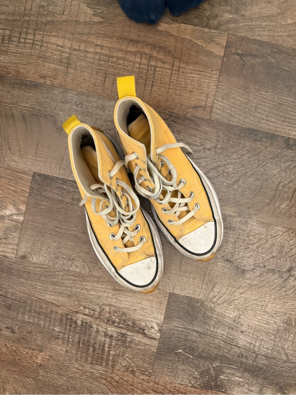 Converse Yellow Canvas High-Top Sneakers